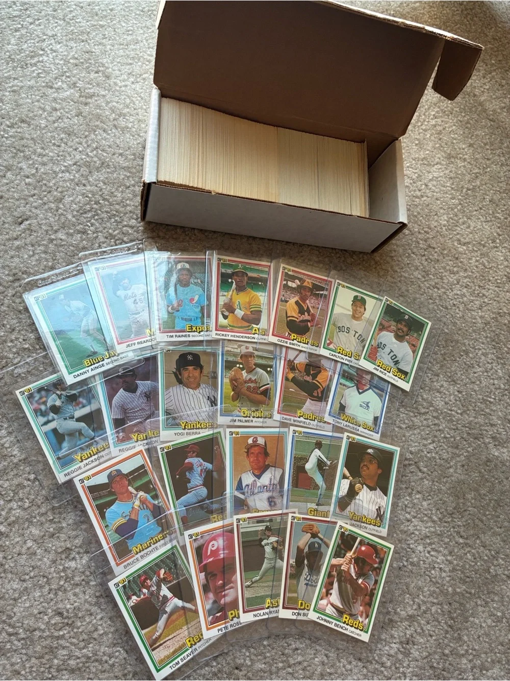 Vintage Baseball Card Lot - 1981 Donruss Complete Set-Raines RC